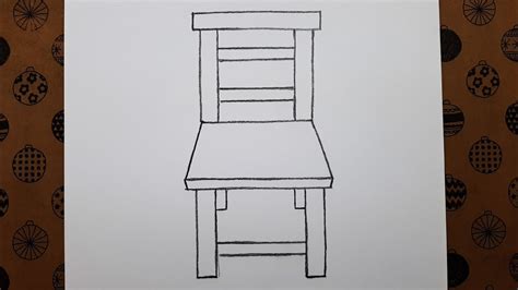 kolay sandalye çizimleri